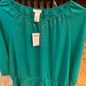 CHICO'S Pretty Stones Ajie Vivid Green
